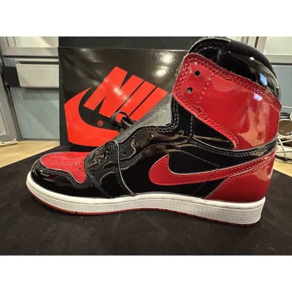 Jordan 1 Retro OG High Patent Bred 10.5 LS(330316) main image 11